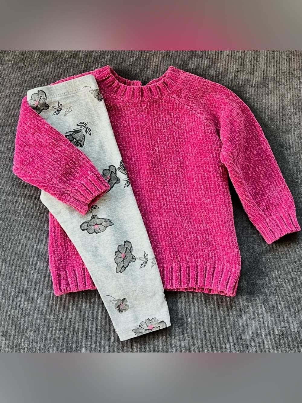 Jessica Simpson Chenille Sweater Set Size 12 Months